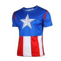 T Shirt Compression homme Captain Americ... T Shirt Compression homme Captain Americ...