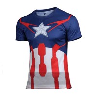 T Shirt Compression homme Captain Americ... T Shirt Compression homme Captain Americ...