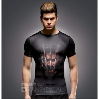 T Shirt Compression homme volverine fash...