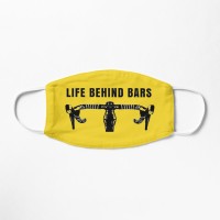 Masque Tissu Lavable Respirant Tendance Fashion Life Behind Bars Vélo Route