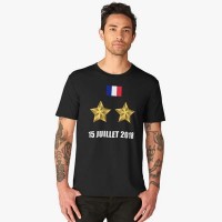 T-shirt Noir Imprimé | 15 JUILLET 2018 | Maillot Équipe de France 2018
