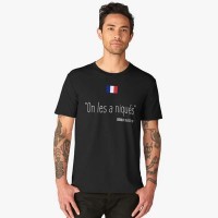 T-shirt Noir Imprimé | On les a niqués | Coupe du Monde 2018