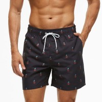 Maillot de bain Homme Short Plage sexy fashion Bleu fonce Ananas