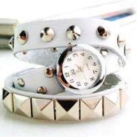 Montre Cuir Watch Bracelet Wrap Studded ...