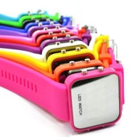 Montre unisex Homme Femme miroir rubber ...