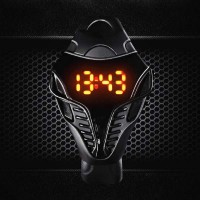 Montre Homme Cobra Sport LED Digital Fashion Iron man Black Noir