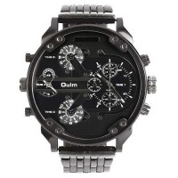 Montre homme Fashion Men watch Grand cadran Luxury design sport Class Noir