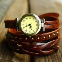 Montre Watch Wrap Bracelet Cuir Tressée...
