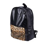 Sac à dos Leopard Punk stud rivets backpack black Fashion