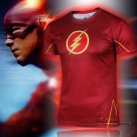 T Shirt compression Homme The Flash Ecla...